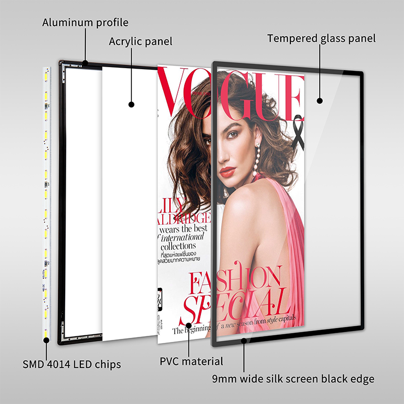 Ultra thin light box structure