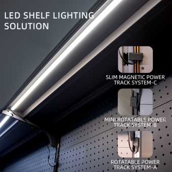 Luz de estante LED magnética impecable 